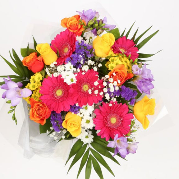 Love You Balloon & Brilliant Blooms Bouquet – Happy Days Factory